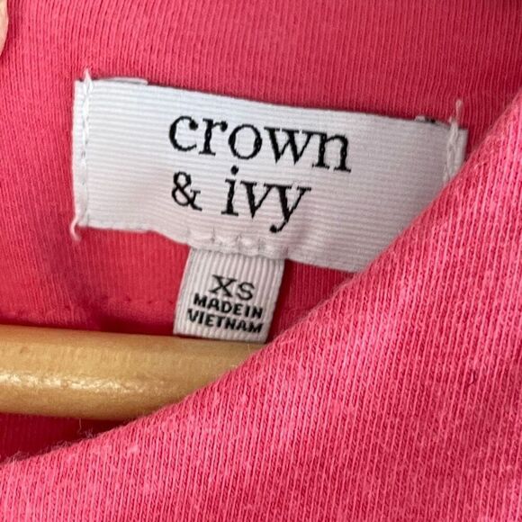 CROWN & IVY Bell Sleeve Pink Mini Dress,‎ Small - Picture 4 of 6